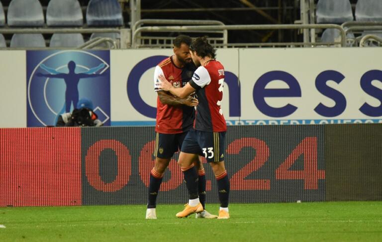 Un esultanza di Joao Pedro e Sottil | Foto Alessandro Sanna