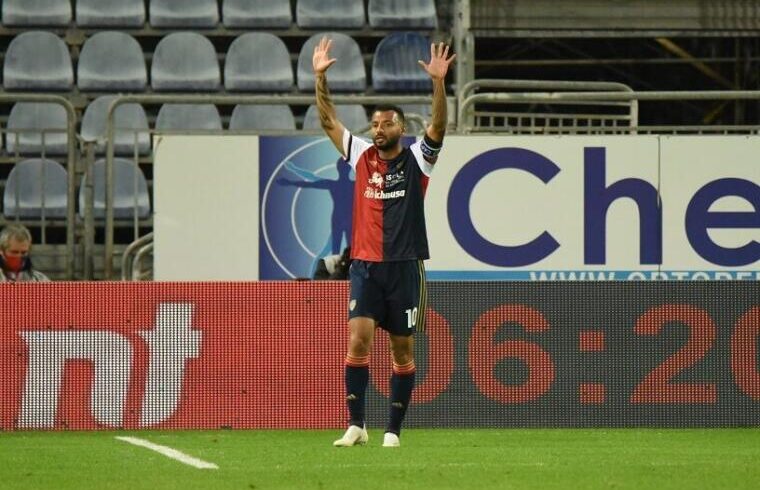 Joao Pedro esulta dopo un gol | Foto Alessandro Sanna