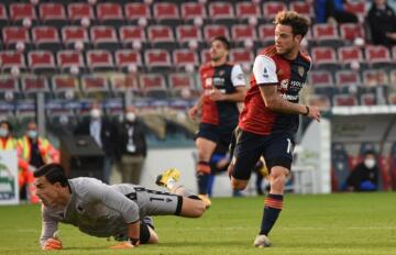 Nahitan Nandez segna il gol alla Sampdoria | Foto Alessandro Sanna