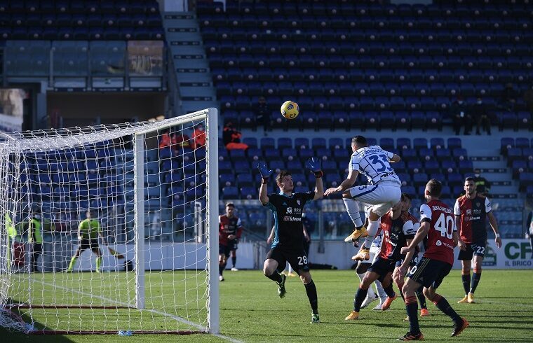 Il gol di D'Ambrosio dell' 1-2 | Foto Emanuele Perrone