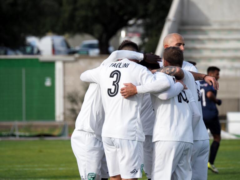 Esultanza dell Arzachena | Foto Claudia Cinefra