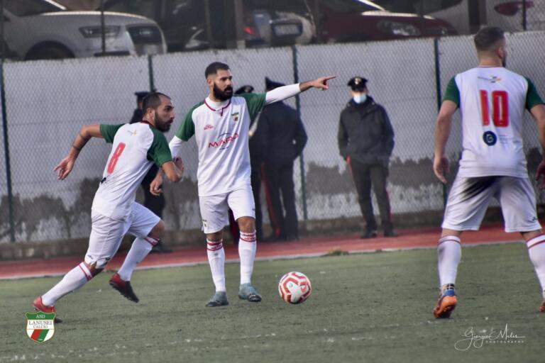 Lanusei in campo contro il Giugliano | Foto Giorgio Melis