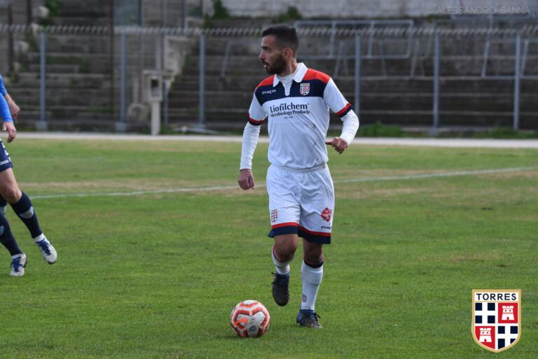 Pietro Ladu nel derby con il Latte Dolce | Foto Alessandro Sanna