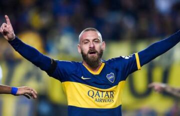 Daniele De Rossi durante la sua ultima esperienza da calciatore al Boca