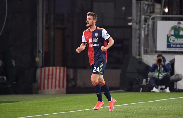 Daniele Rugani esulta dopo il gol al Bologna | Foto Luigi Canu