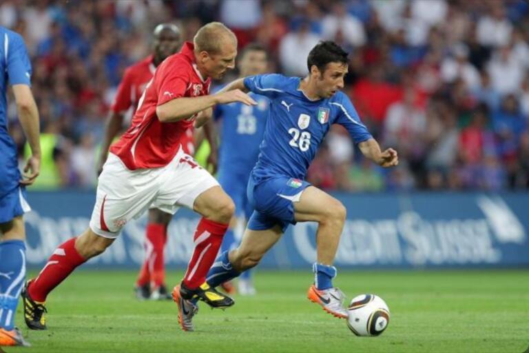 Andrea Cossu in Svizzera-Italia del 5 giugno 2010