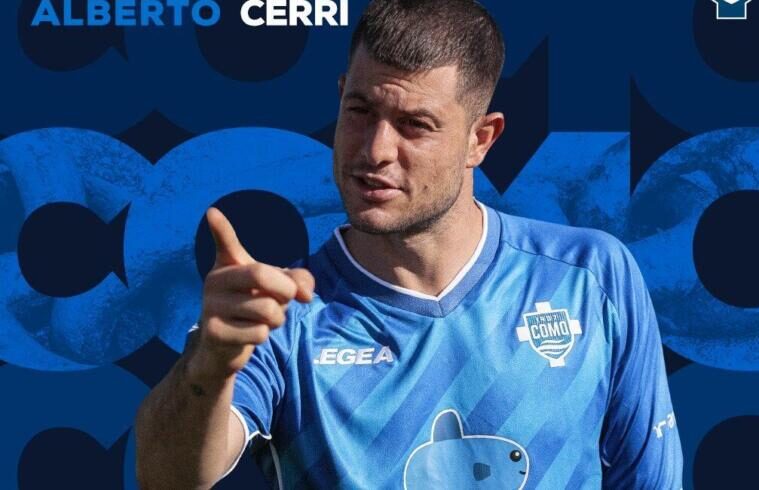 Alberto Cerri con la maglia del Como | Foto Como Football