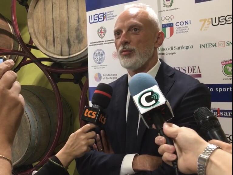Il dg del Cagliari Mario Passetti ai Premi Ussi | Foto Centotrentuno