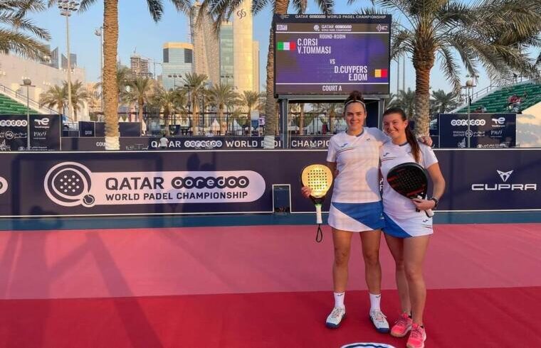 Carolina Orsi e Valentina Tommasi ai Mondiali di padel in Qatar | Foto concessa