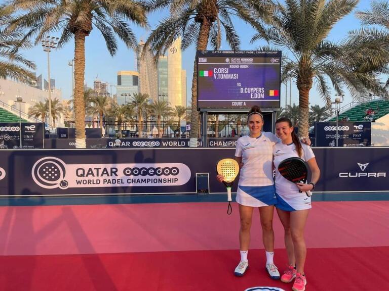 Carolina Orsi e Valentina Tommasi ai Mondiali di padel in Qatar | Foto concessa