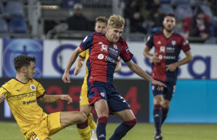 Kourfalidis in azione contro il Cittadella | Foto Valerio Spano - Cagliari Calcio