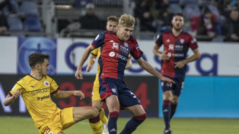 Kourfalidis in azione contro il Cittadella | Foto Valerio Spano - Cagliari Calcio