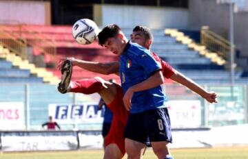 Nicolò Cavuoti contro la Turchia | Foto Figc.it