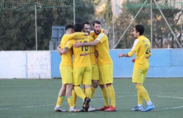 Un'esultanza del Muravera | Foto Asd Muravera Calcio