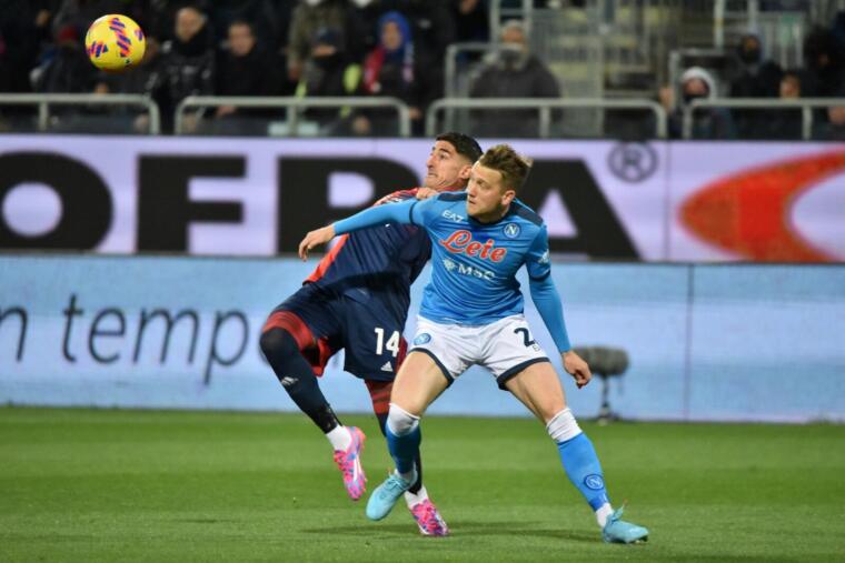 Alessandro Deiola in Cagliari-Napoli 2022-23 | Foto Alessandro Sanna