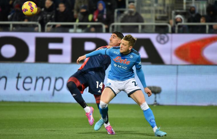 Alessandro Deiola in Cagliari-Napoli 2022-23 | Foto Alessandro Sanna