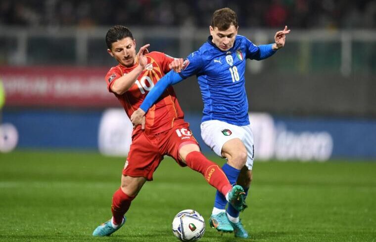 Nicolò Barella contro la Macedonia del Nord | Foto Getty for Figc