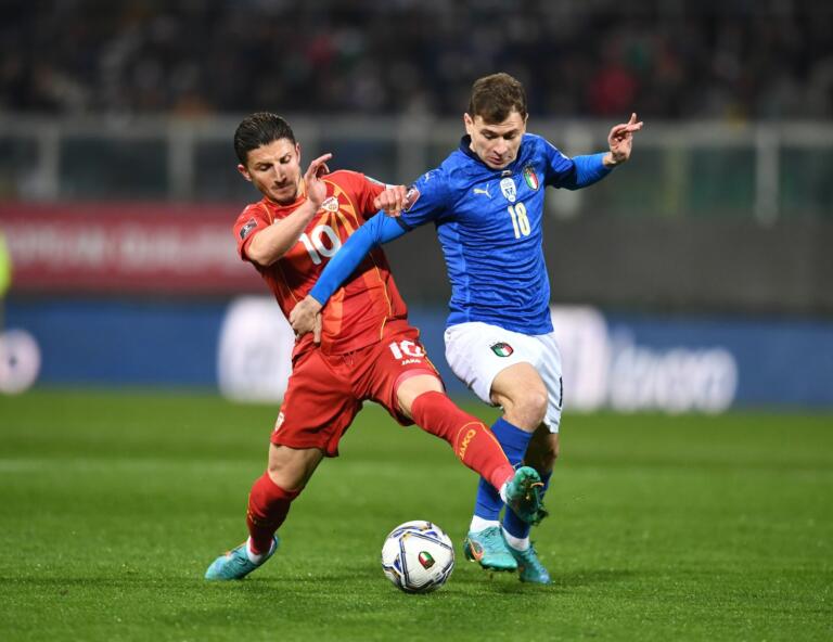 Nicolò Barella contro la Macedonia del Nord | Foto Getty for Figc