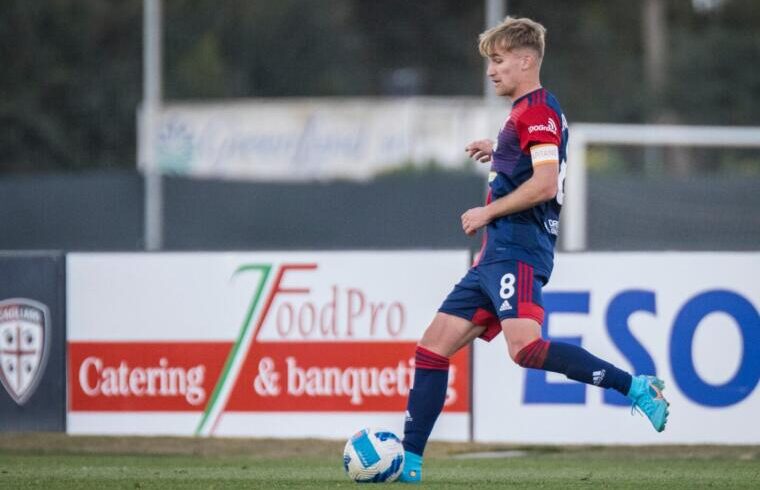 Kourfalidis in azione | Foto Valerio Spano/Cagliari Calcio