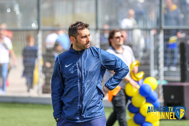 Michele Pazienza, tecnico dell'Audace Cerignola | Foto Audace Tv Channel