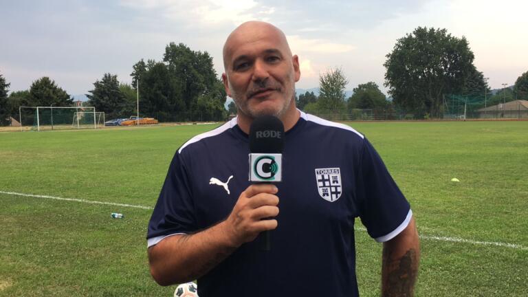 Tore Pinna nel ritiro di Arona