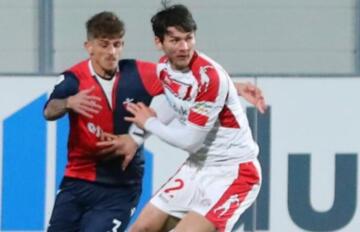 Niccolò Gabrieli in azione con la maglia del Sudtirol