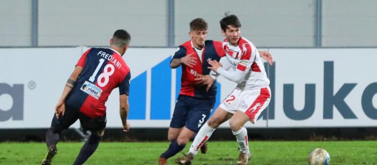 Niccolò Gabrieli in azione con la maglia del Sudtirol