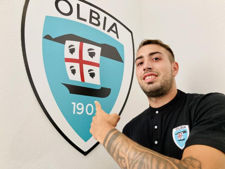 Gabriele Bellodi nel ritiro di Buddusò | Foto Olbia Calcio