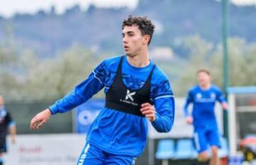 Davide Veroli in allenamento con il Pescara