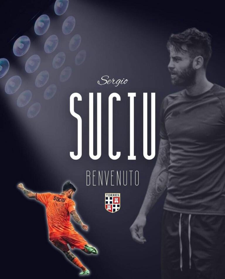 Sergiu Suciu nuovo rinforzo della Torres in Serie C
