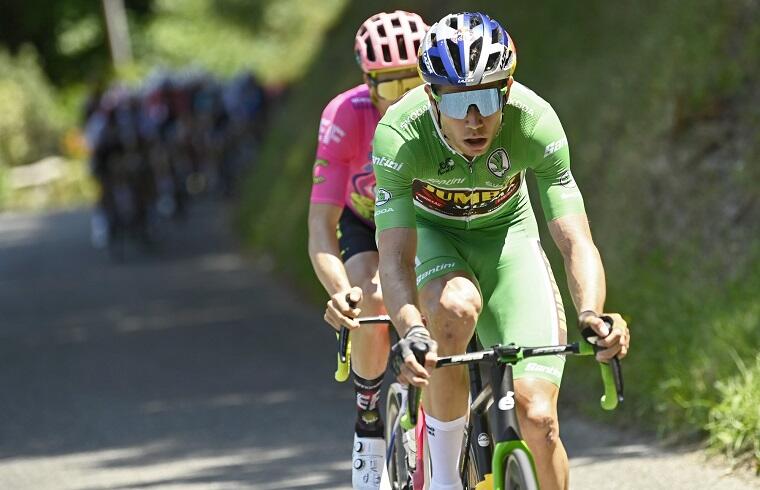 Wout Van Aert in maglia verde al Tour de France