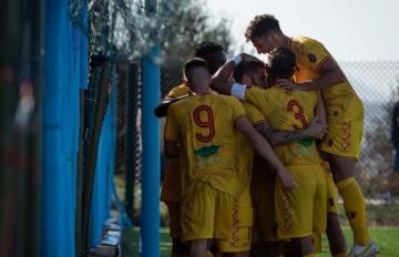 Esultanza dell'Atletico Uri | Foto Andrea Baldinu