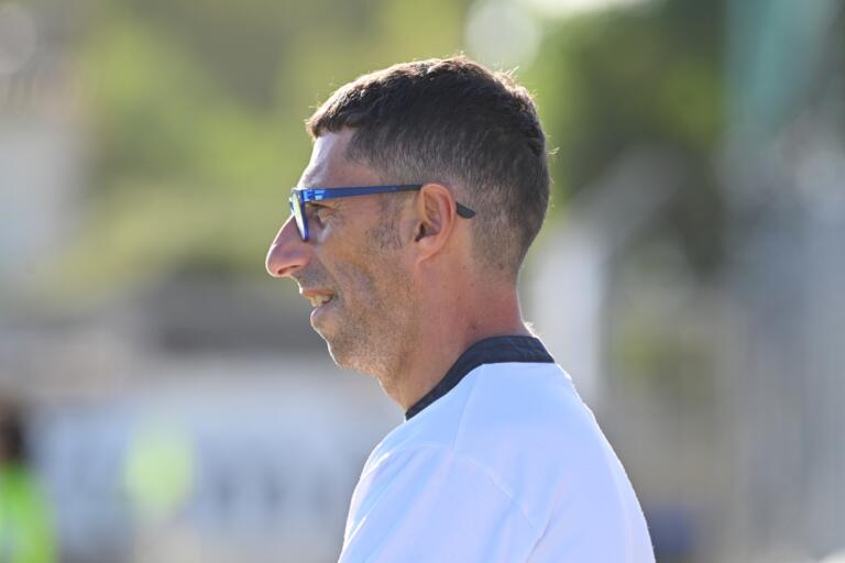 Roberto Occhiuzzi, tecnico dell'Olbia | Foto Sandro Giordano