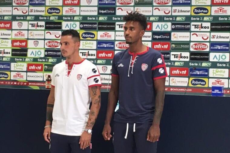 Filippo Falco ed Elio Capradossi in conferenza stampa