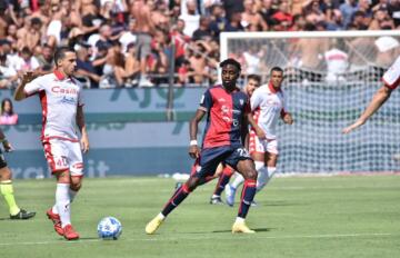 Antoine Makoumbou in Cagliari-Bari | Foto Alessandro Sanna