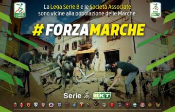 Campagna Serie B a sostegno delle popolazioni colpite dall'alluvione nelle Marche