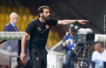 Benevento, Italy - August 28: Fabio Caserta during the Italian Serie B soccer match Benevento Calcio vs Frosinone Calcio at Ciro Vigorito stadium on August 28, 2022 in Benevento, Italy. (Photo by Mario Taddeo) For editorial only - Photographer's credit mandatory.