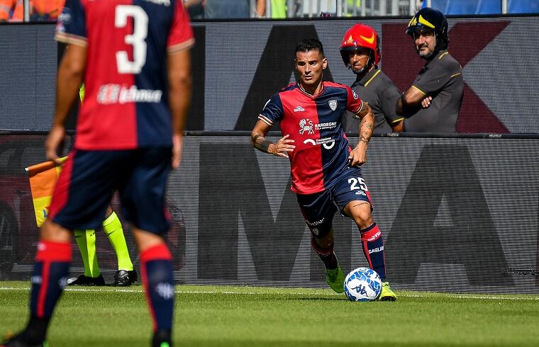 Filippo Falco in Cagliari- Brescia | Foto Luigi Canu