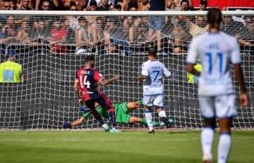 Alessandro Deiola firma il 2-0 in Cagliari- Brescia | Foto Luigi Canu