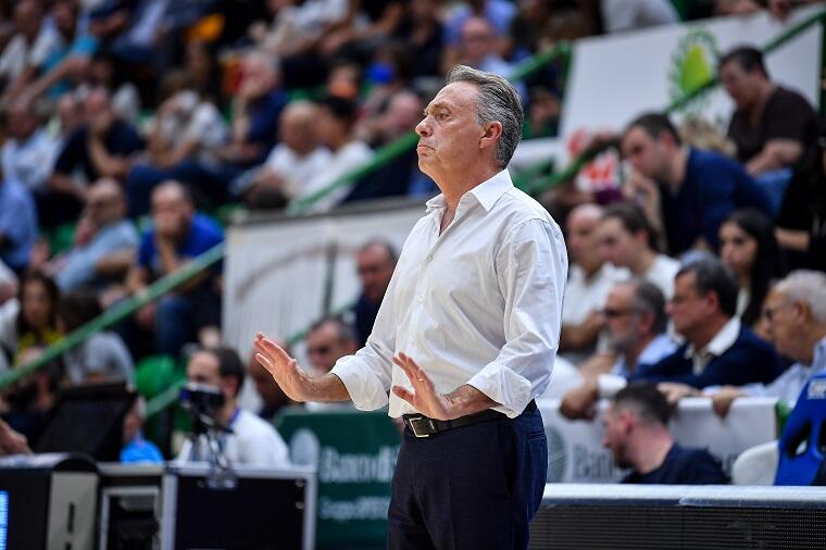 Piero Bucchi coach della Dinamo Sassari | Foto Luigi Canu