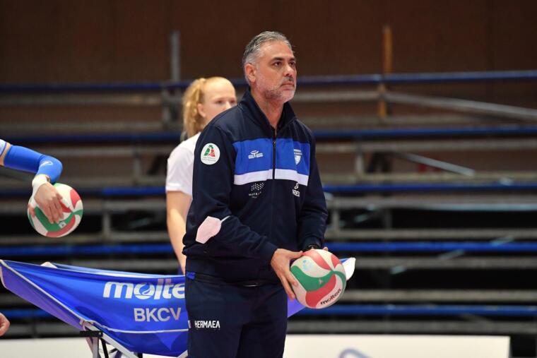 Dino Guadalupi, allenatore della Hermaea Olbia | Foto Luigi Canu