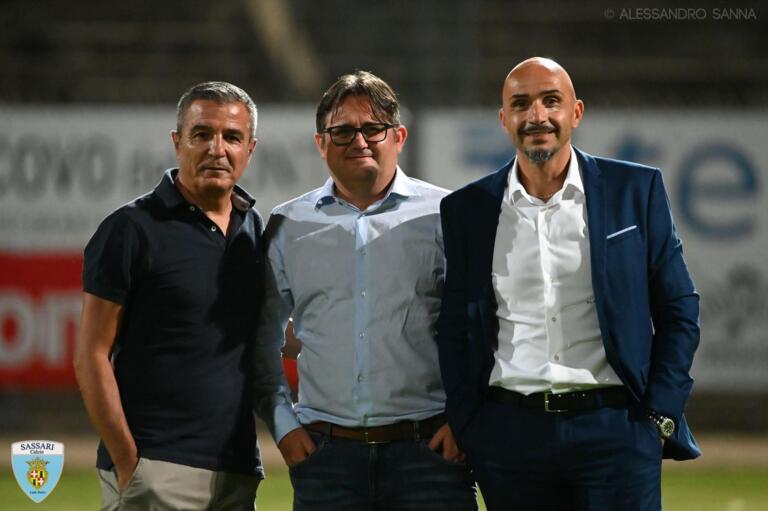 Da sinistra Roberto Fresu, Pierluigi Pinna e Gianluca Manca