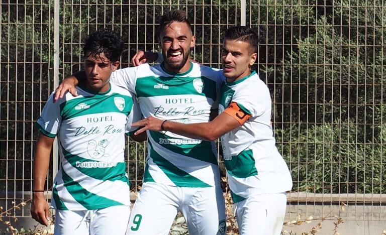 Esultanza di Sartor dell'Arzachena | Foto Claudia Cinefra