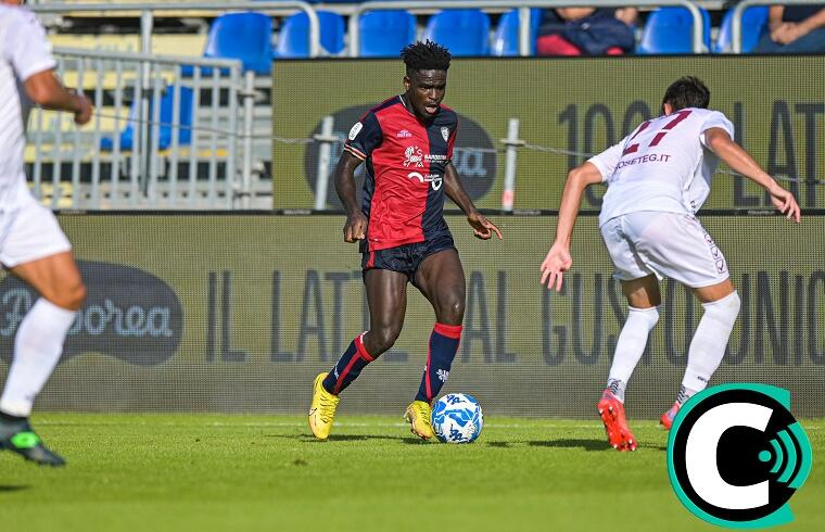 Zito Luvumbo durante Cagliari-Reggina | Foto Gianluca Zuddas