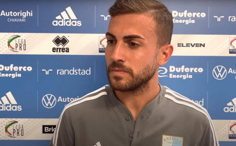 Simone Tascone, centrocampista della squadra di Chiavari