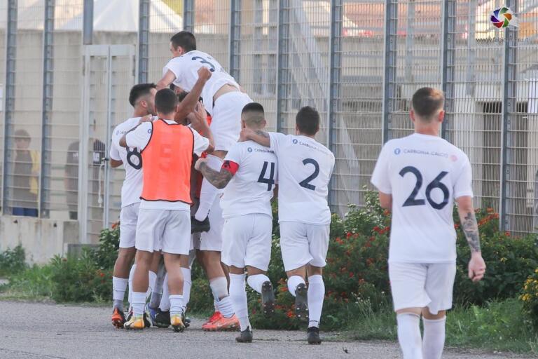 Esultanza allo Zoboli del Carbonia Calcio | Credit Fabio Murru