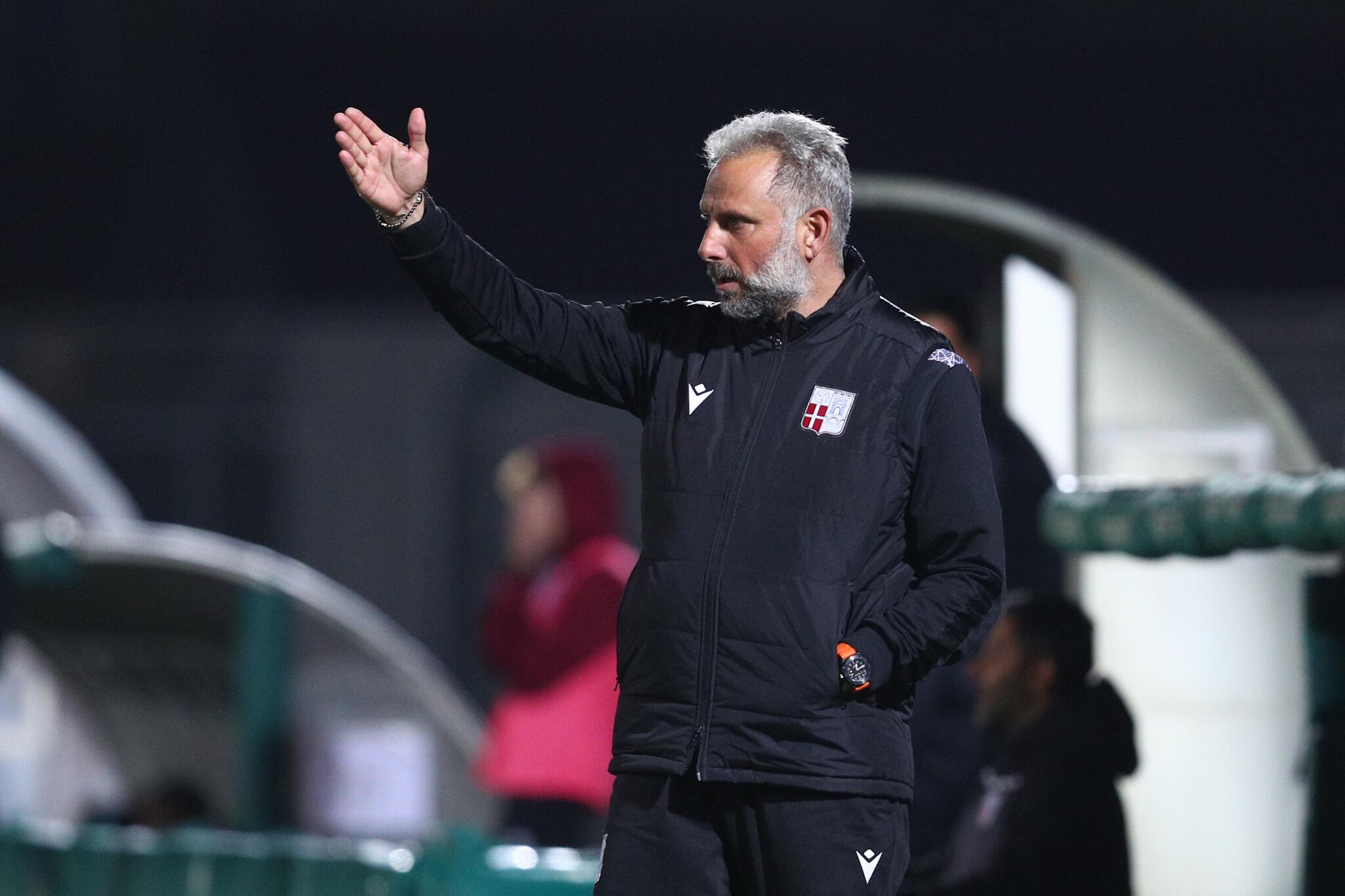 Mister Marco Gaburro | Credit Rimini Calcio