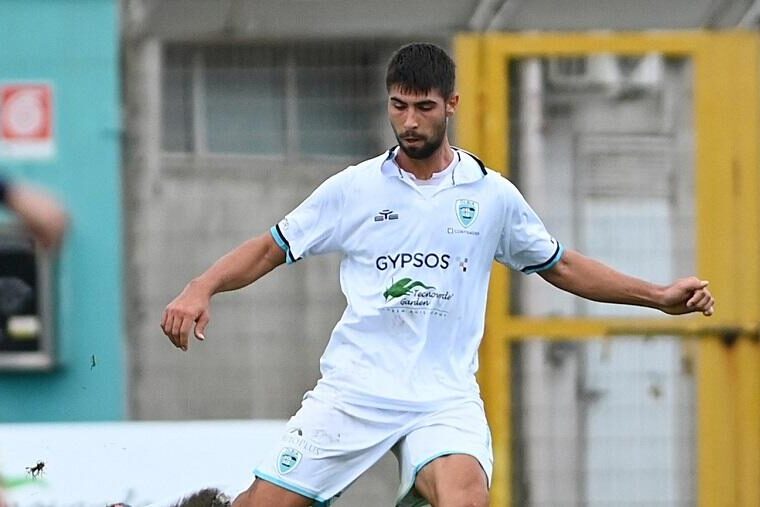 Brignani, difensore dell'Olbia | Foto Sandro Giordano