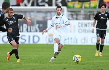 Roberto Biancu in Olbia-Cesena | Foto Sandro Giordano - Olbia Calcio