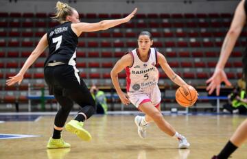 Debora Carangelo in Dinamo-London Lions di Eurocup | Foto Luigi Canu